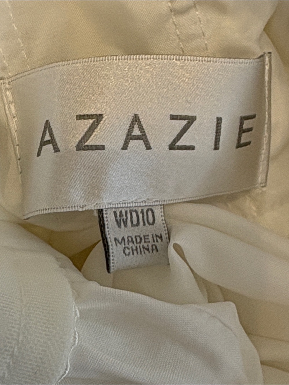 AZAZIE Marisela Diamond A-Line Sequins Crepe Back Satin Dress Size 10 - Picture 8 of 10